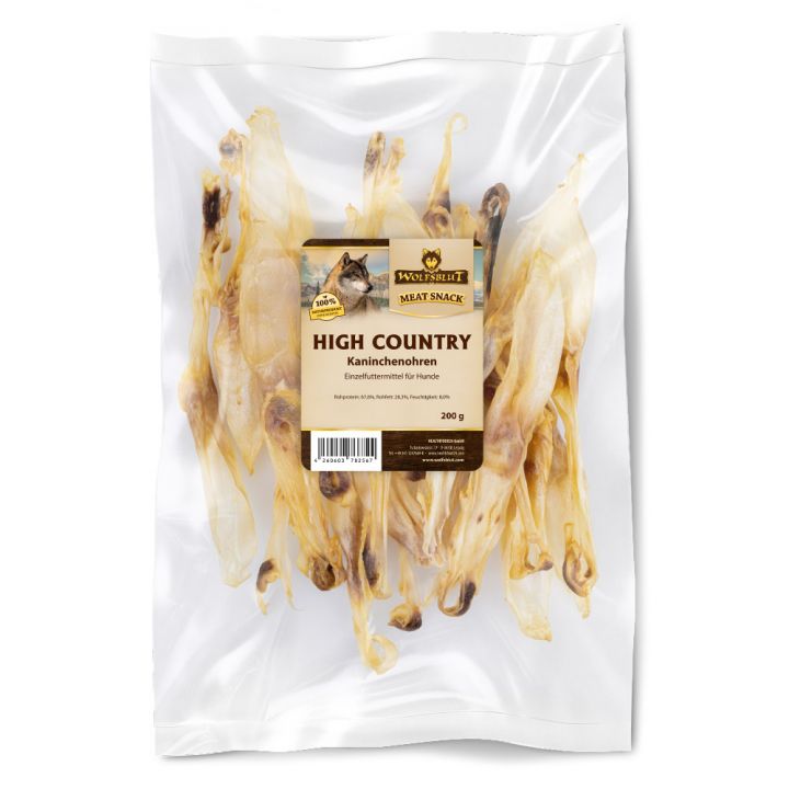 petspremium Wolfsblut High Country Kaninchenohren Kauartikel Snack 200 g