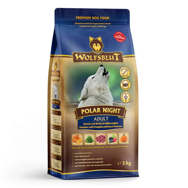 petspremium Wolfsblut Polar Night - Rentierfleisch und Kürbis Adult Trockenfutter 2 kg