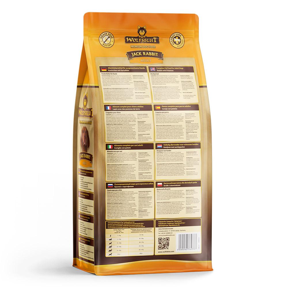 petspremium Wolfsblut Jack Rabbit - Kaninchen mit Kartoffeln Adult Trockenfutter 2 kg Fabrikpreis