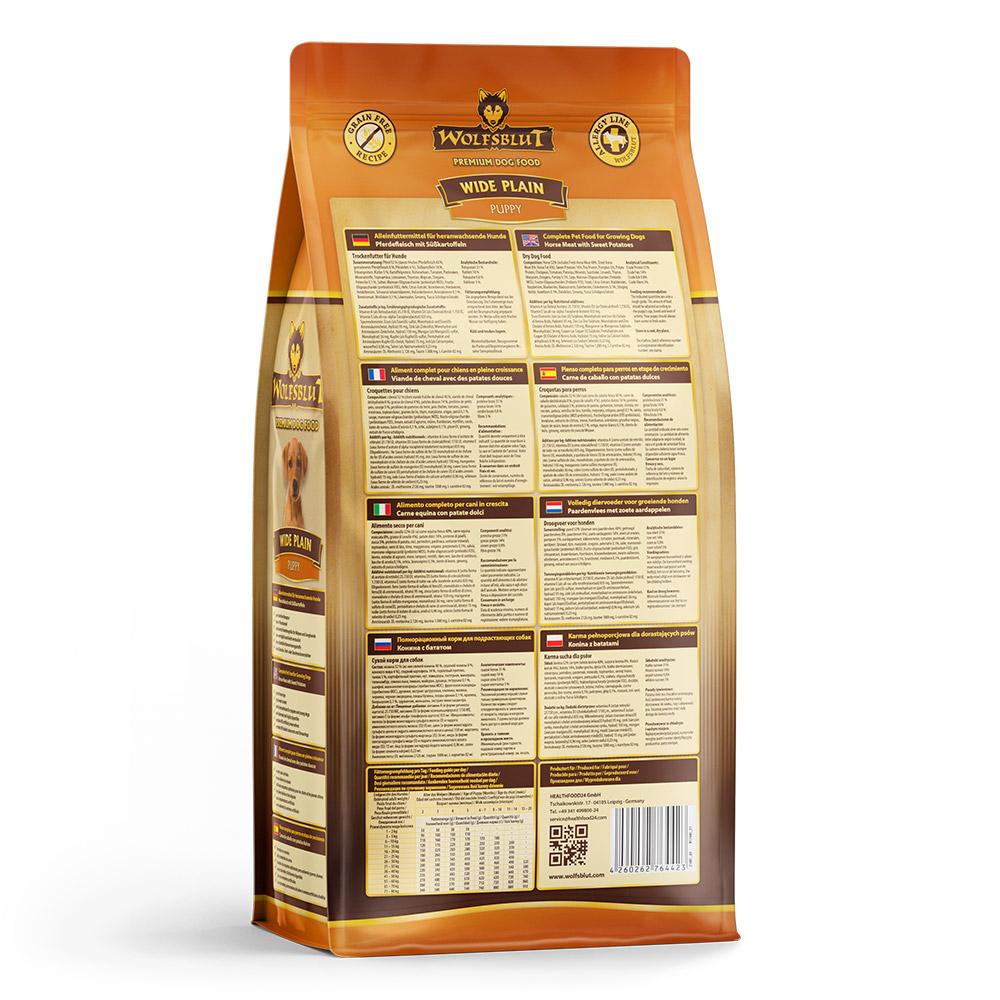 petspremium Wolfsblut Wide Plain - Pferdefleisch und Süßkartoffel Puppy Trockenfutter 2 kg Günstig kaufen