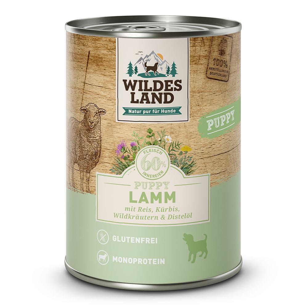 petspremium Wildes Land Lamm mit Reis Kürbis und Wildkräutern Classic Puppy Nassfutter 6 x 400 g Online Shopping