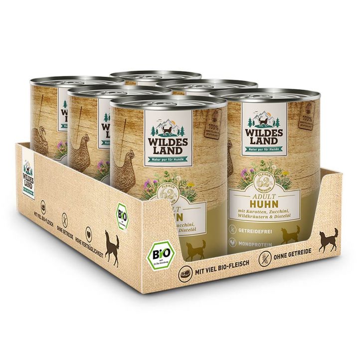 petspremium Wildes Land Geflügel Mixpaket Classic Adult Nassfutter 6 x 400 g
