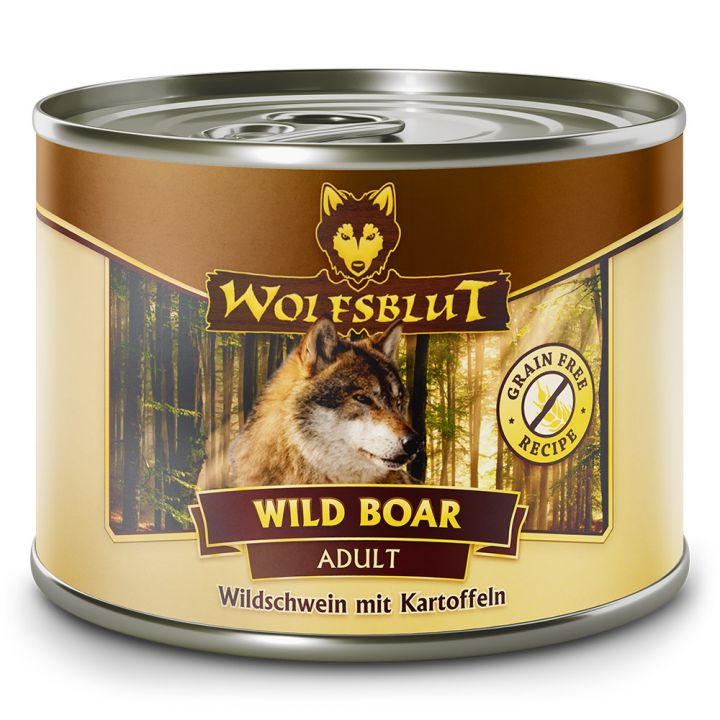petspremium Wolfsblut Wild Boar - Wildschwein mit Kartoffeln Adult Nassfutter 6 x 200 g