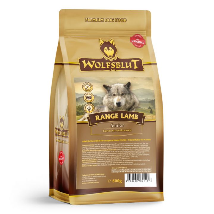 petspremium Wolfsblut Range Lamb - Lamm und Vollkornreis Senior Trockenfutter 500 g Bis zu 65% Rabatt