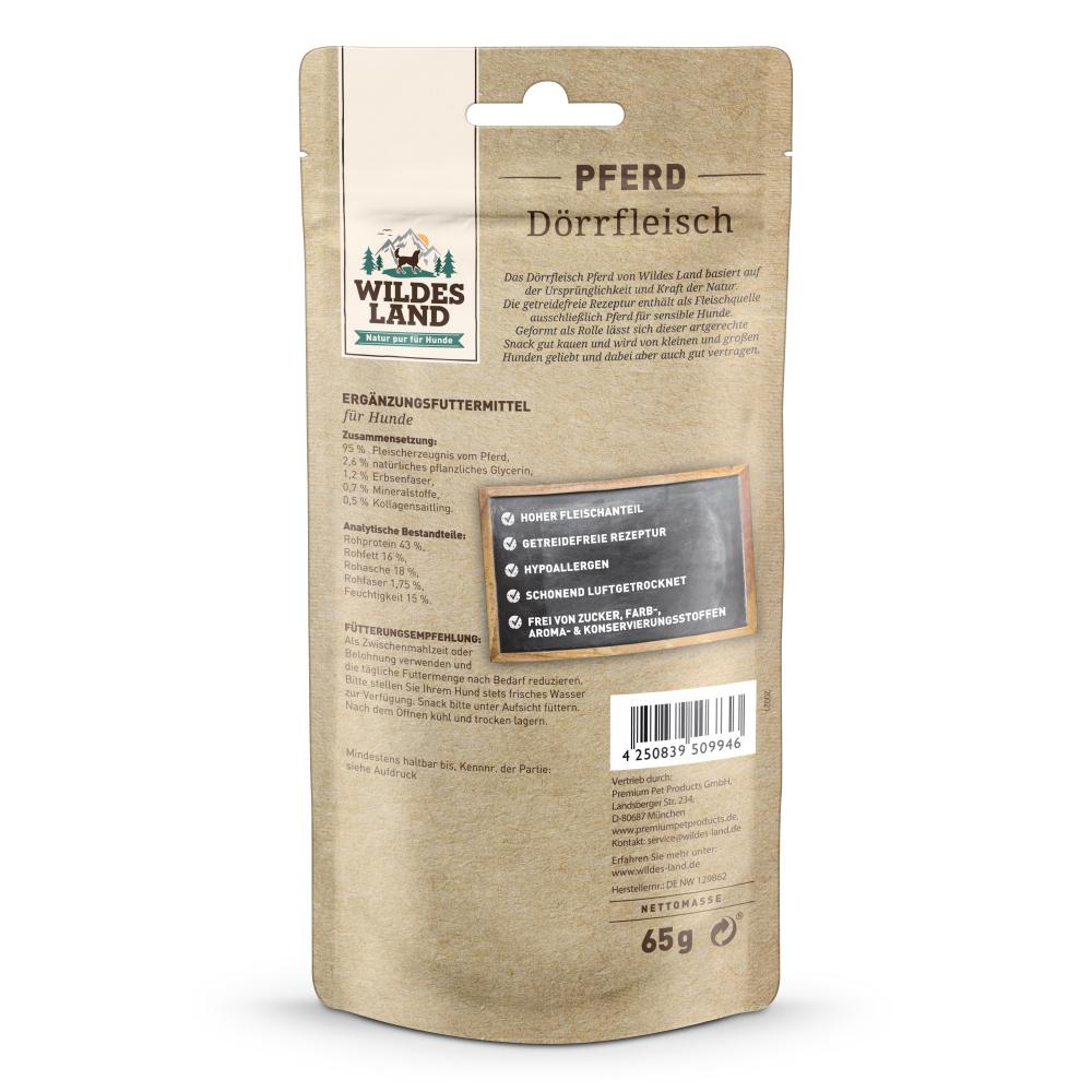 petspremium Wildes Land Pferd Dörrfleisch Snack 3 Stück Verkauf