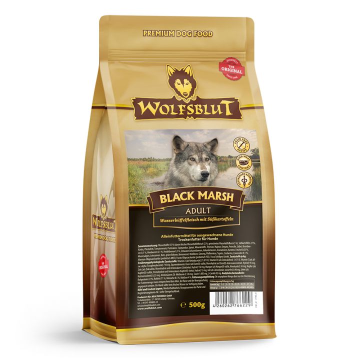 petspremium Wolfsblut Black Marsh - Wasserbüffel mit Süßkartoffel Adult Trockenfutter 500 g Meist gekauft