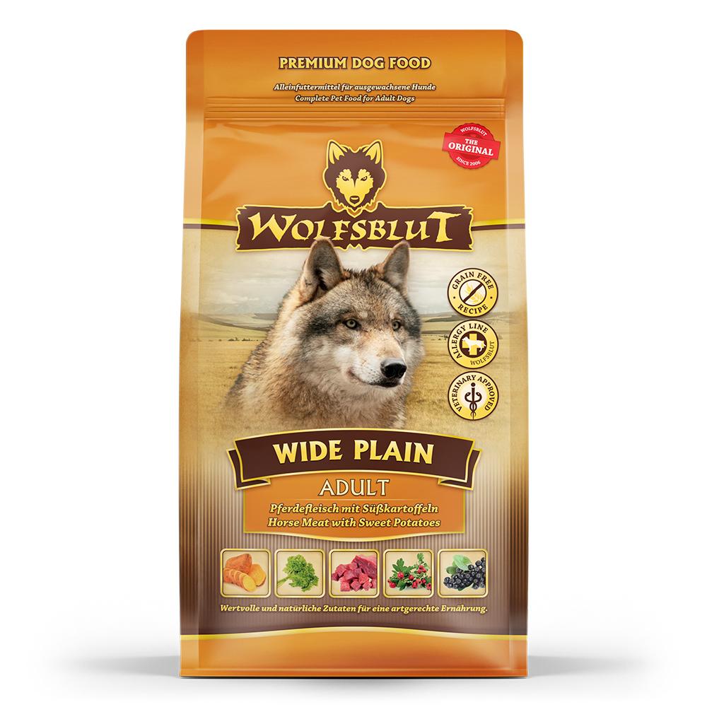 petspremium Wolfsblut Wide Plain - Pferdefleisch und Süßkartoffel Adult Trockenfutter 500 g Limitierter Zeitrabatt
