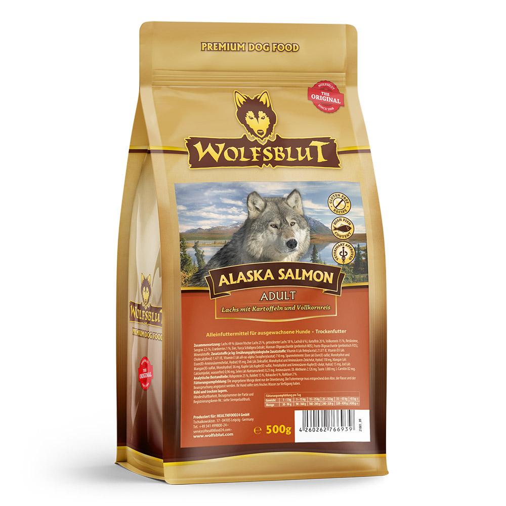 petspremium Wolfsblut Alaska Salmon - Lachs und Kartoffeln Adult Trockenfutter 500 g Fabrik Onlineshop