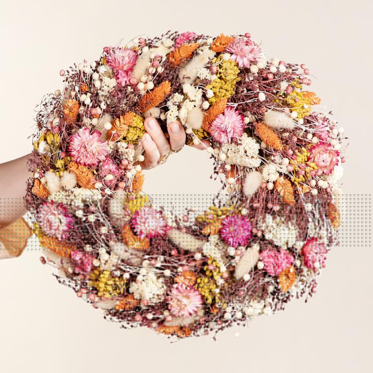 blume2000 Trockenblumenkranz Munterer Mix