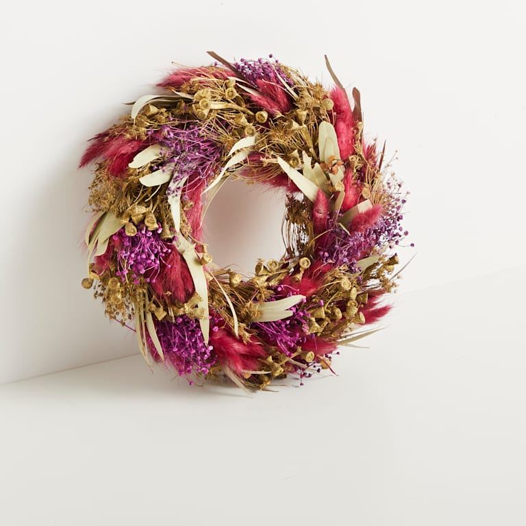 blume2000 Trockenblumenkranz Golden Queen