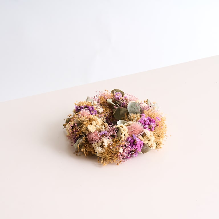 blume2000 Trockenblumenkranz Lila