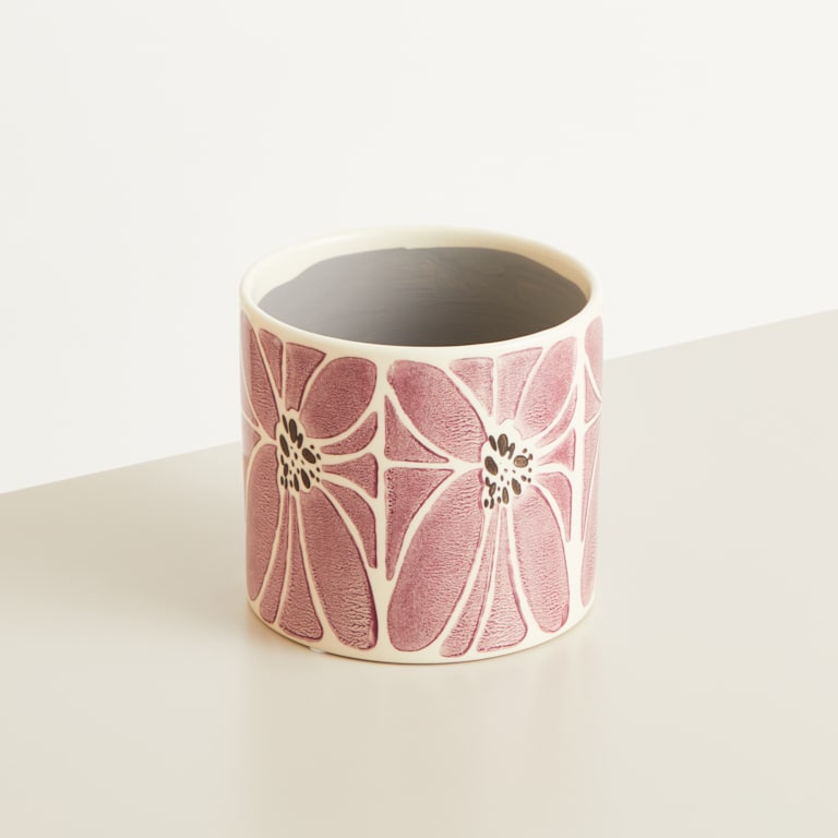 blume2000 Keramik Übertopf Blume Lila - 12 cm Bis zu 65% Rabatt
