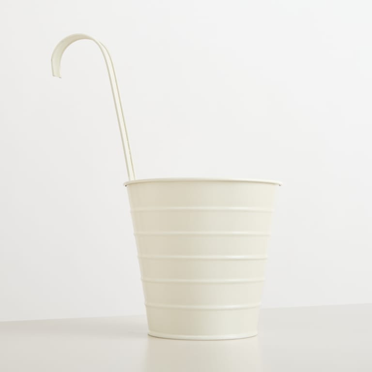blume2000 Metall Hängetopf Creme - 13 cm Kostenloser Versand international
