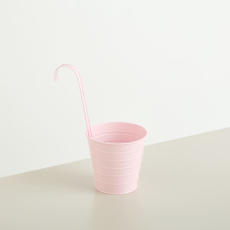 blume2000 Metall Hängetopf Rosa - 13 cm