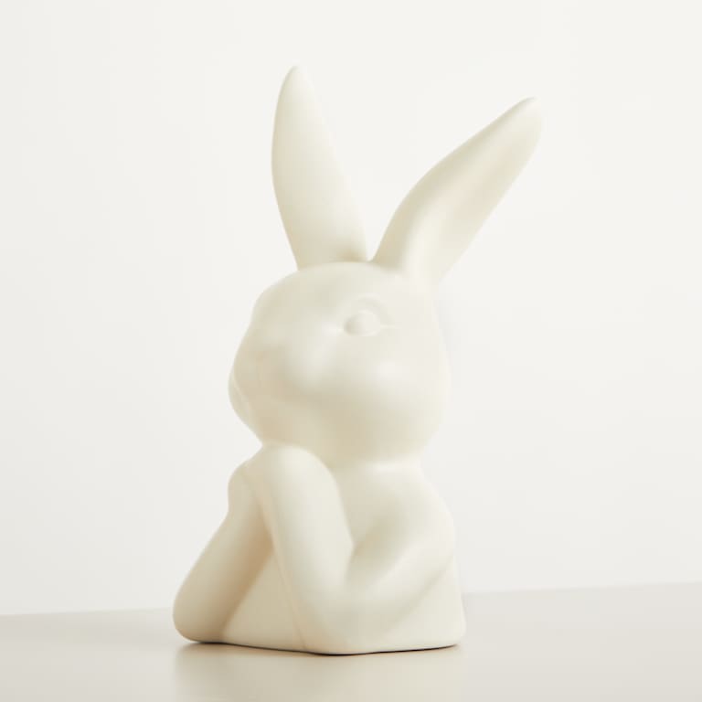 blume2000 Deko Keramik Hase Kopf Weiß Black Friday Preise