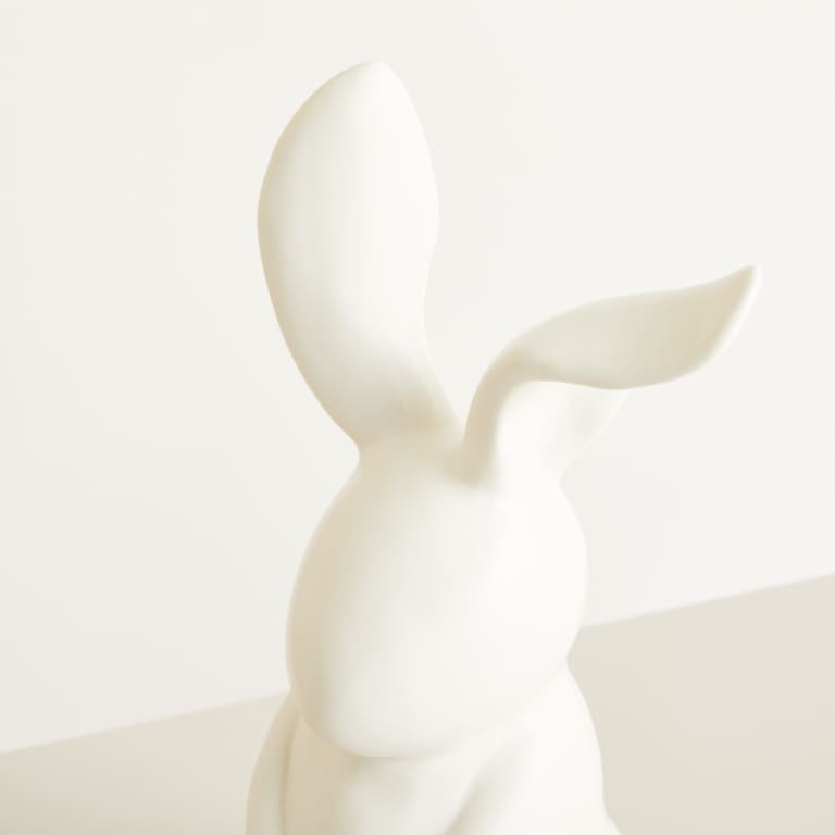 blume2000 Deko Keramik Hase Weiß Im Verkauf