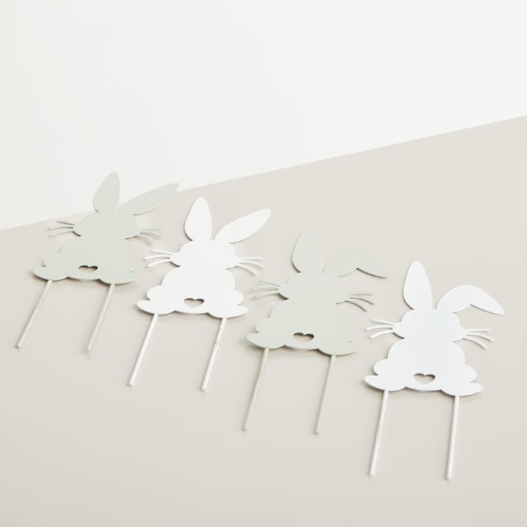 blume2000 Deko Metall Stecker Hase 4er-Set zollfrei