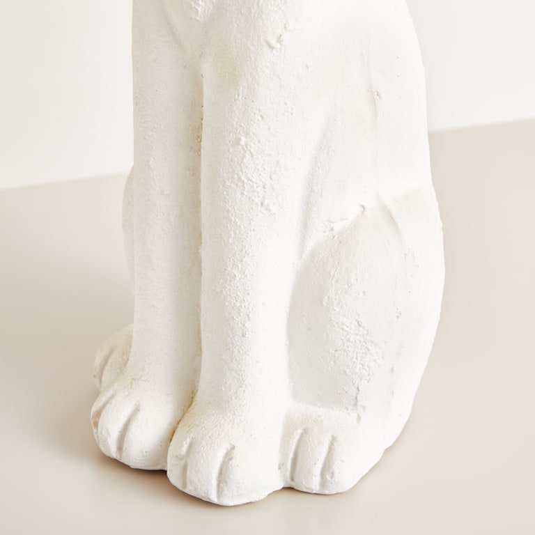blume2000 Deko Fiberglas Hase Sitzend Weiß Online