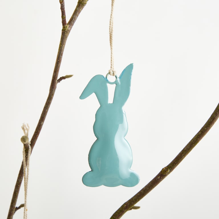 blume2000 Deko Metall Hänger Hase Lackiert 4er-Set Vatertagsangebot