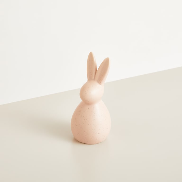 blume2000 Deko Hase Keramik Weiß Groß