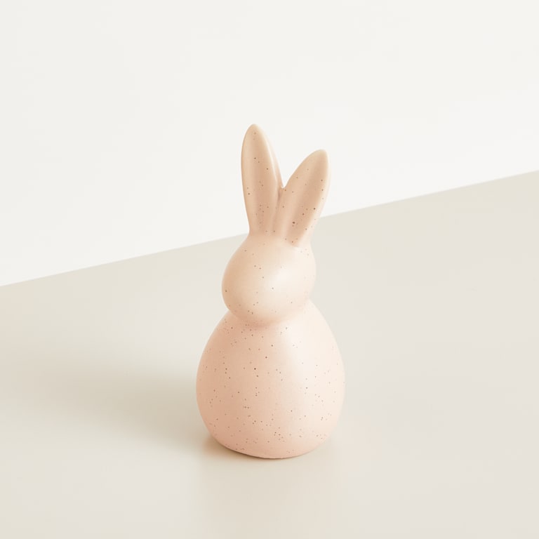blume2000 Deko Hase Keramik Rosa Klein