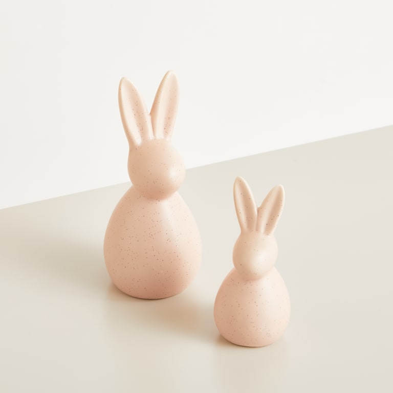 blume2000 Deko Hase Keramik Rosa Klein Räumungsverkauf