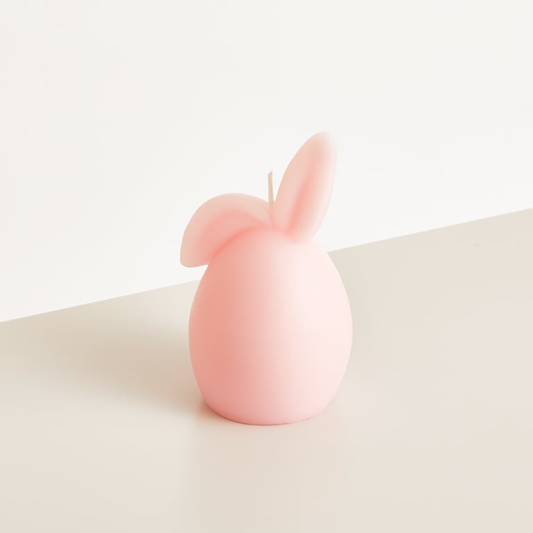 blume2000 Deko Kerze Hase Schlappohr Rosa