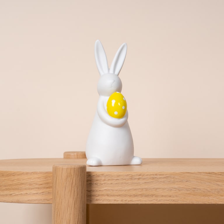 blume2000 Keramik Hase Gelbes Ei Groß