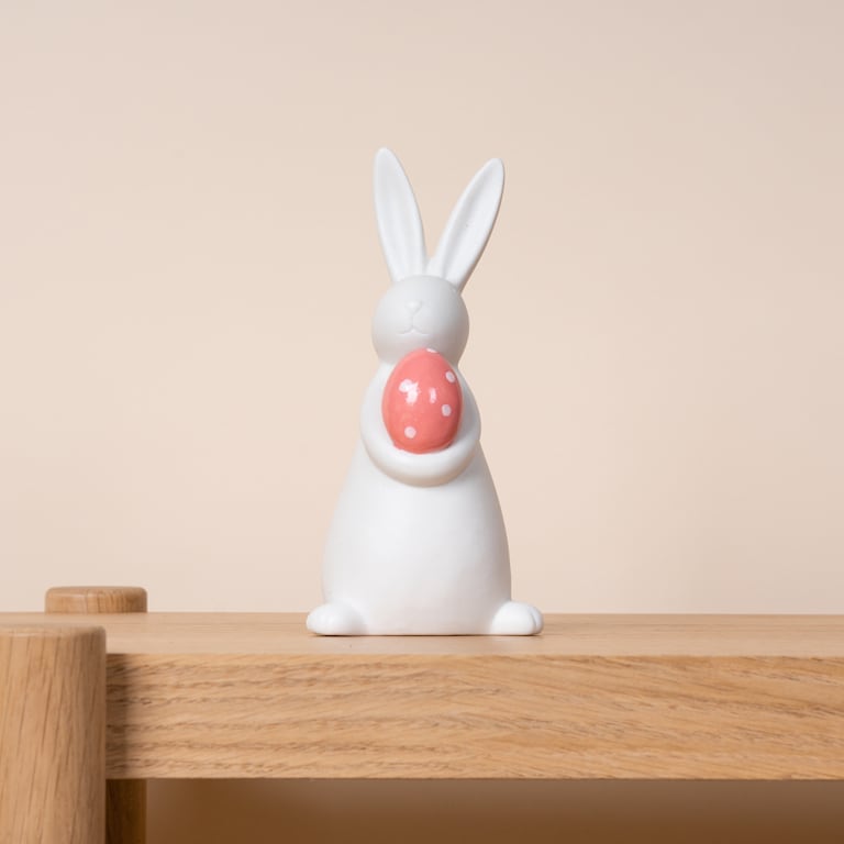 blume2000 Keramik Hase Braunes Ei Groß