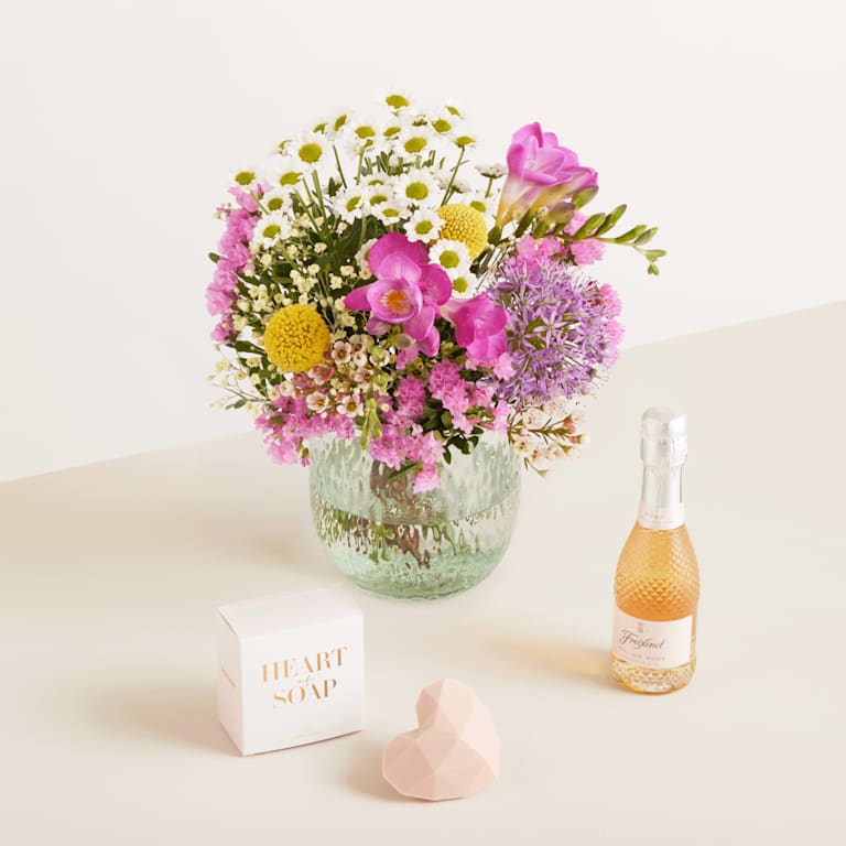 blume2000 Frühlingsleuchten mit Geschenkset Schaumparty