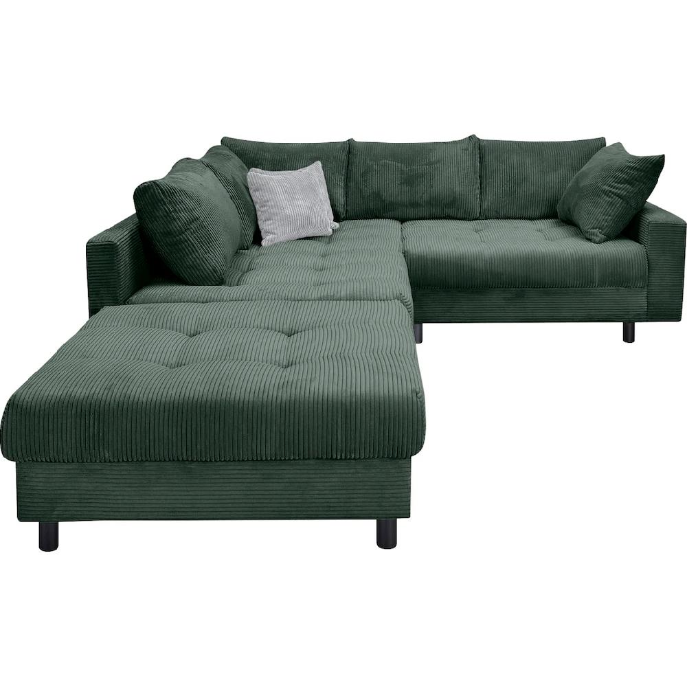 Home affaire Ecksofa Toni L-Form inklusive Hocker und Rückenkissen kaufen Bis zu 60% Rabatt