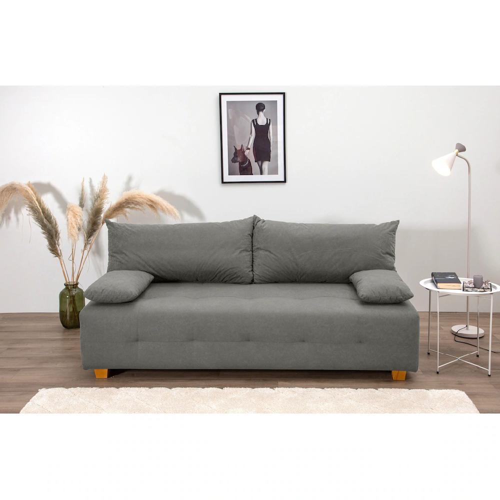 COLLECTION AB Schlafsofa »Bella« Schlafsofa Bettkasten Bonellfederkern Rückenkissen Armlehnenkissen kaufen