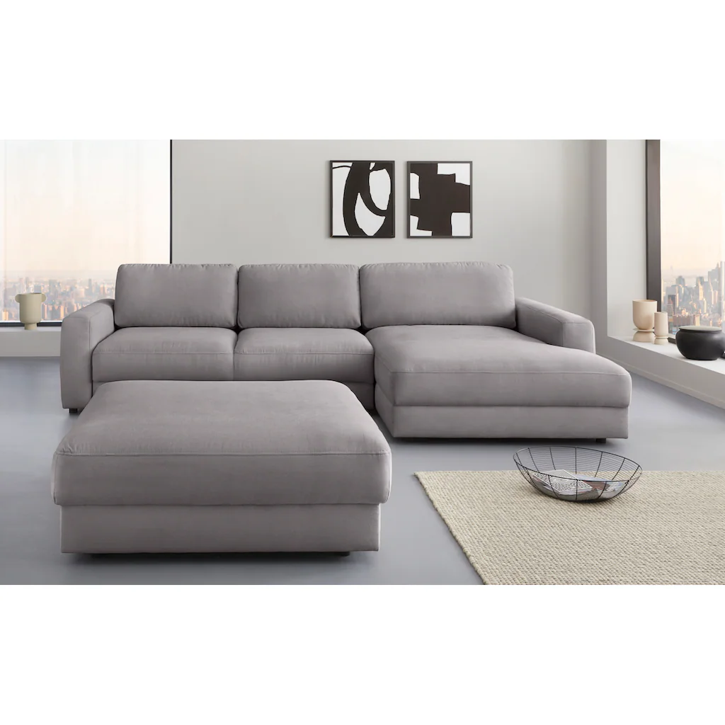 Places of Style Ecksofa »Bloomfield L-Form« wahlweise mit Bettfunktion und Bettkasten kaufen Nur für heute
