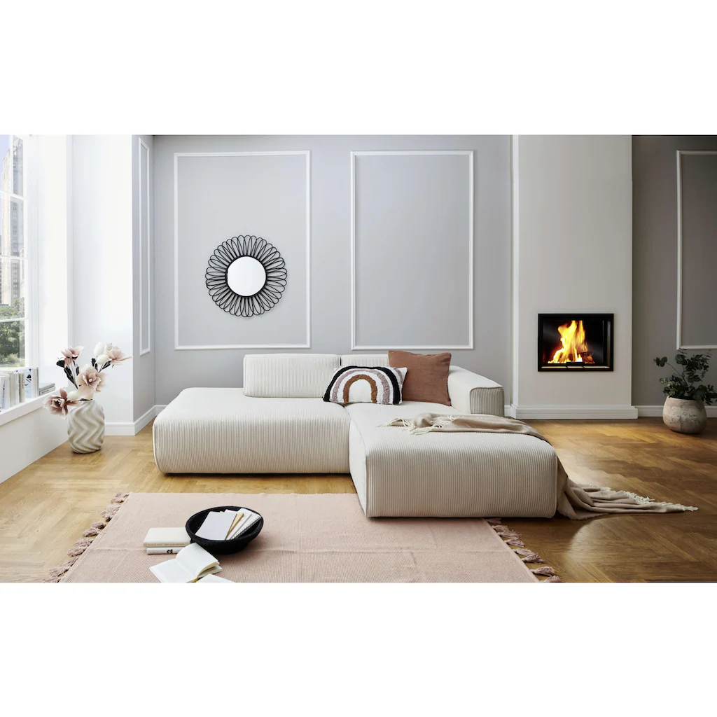 andas Ecksofa »Noord« mit Kedernaht Breite 227 cm Cord Struktur kaufen