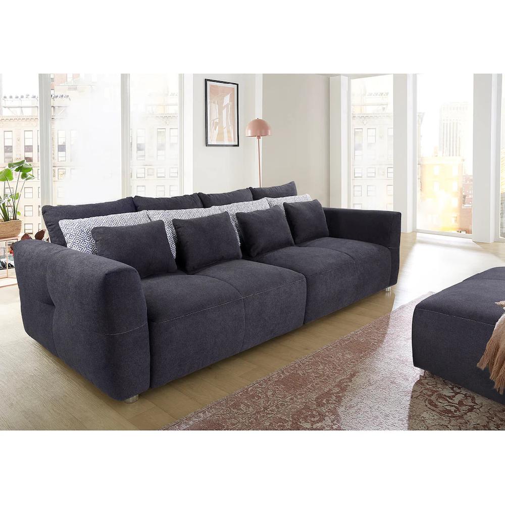 Jockenhöfer Gruppe Big-Sofa Gulliver mit Federkernpolsterung und 12 Kissen kaufen