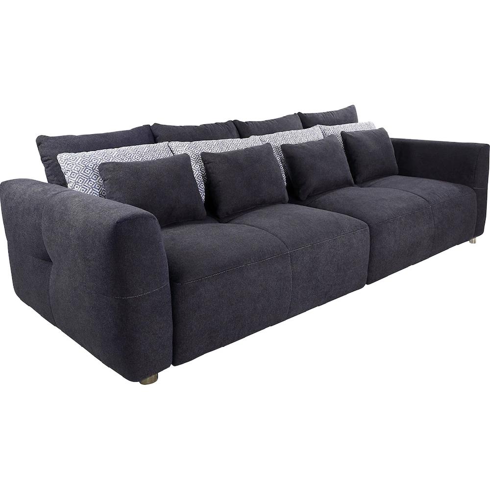 Jockenhöfer Gruppe Big-Sofa Gulliver mit Federkernpolsterung und 12 Kissen kaufen Kostenloser Versand international