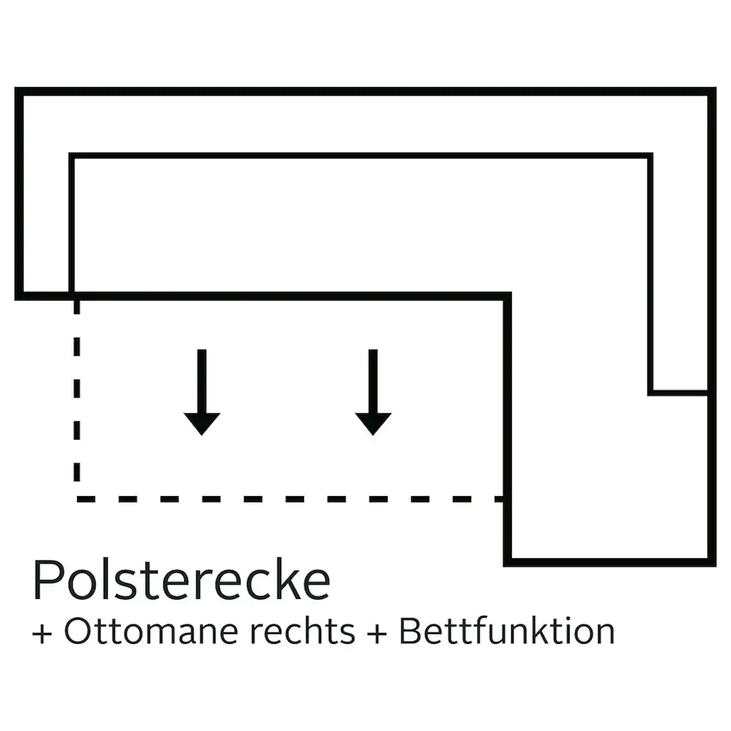 COLLECTION AB Ecksofa mit komfortablem Federkern online kaufen Begrenzt auf 3 Tage