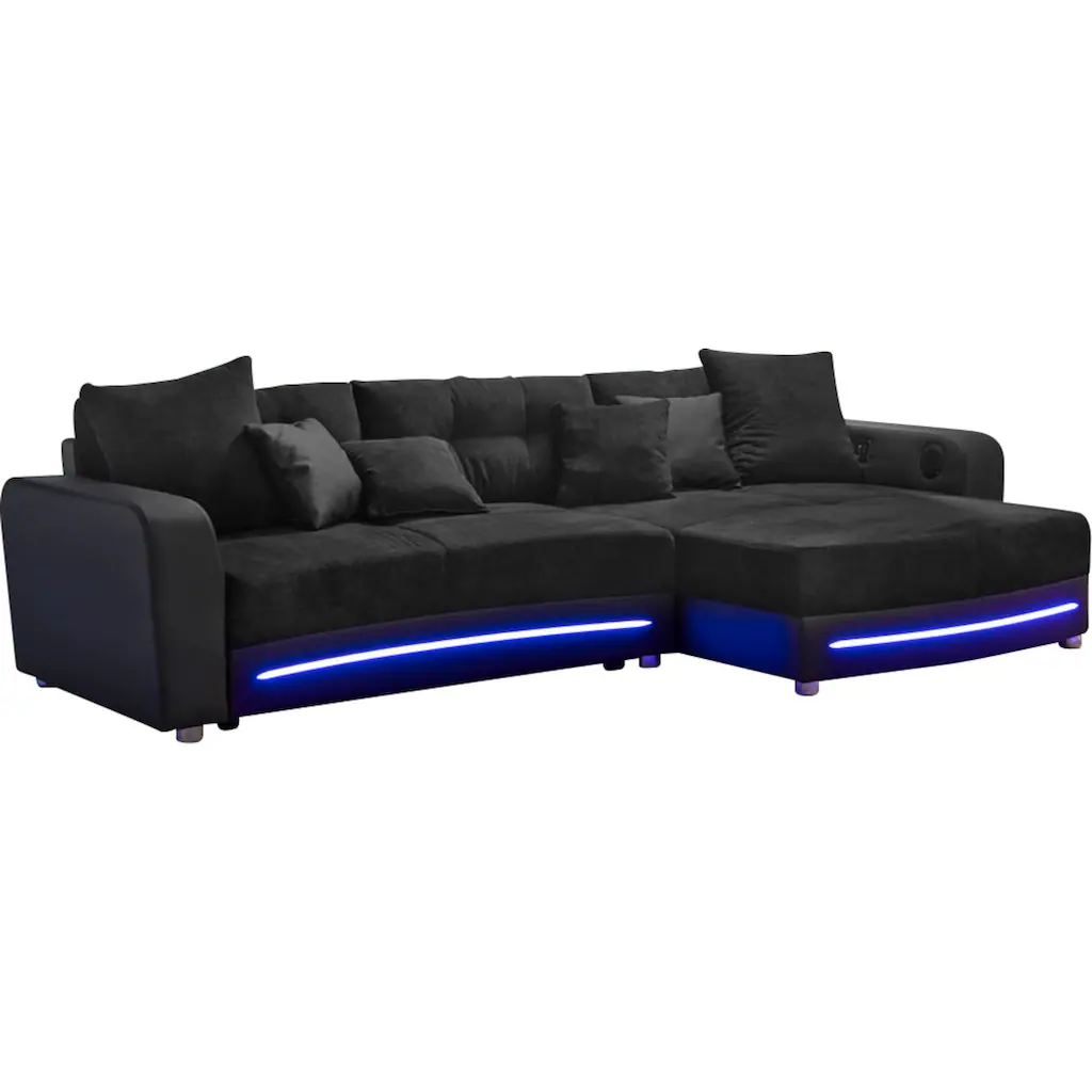 Jockenhöfer Gruppe Ecksofa Laredo inklusive RGB-LED-Beleuchtung und Bluetooth-Soundsystem kaufen Speichern exportieren