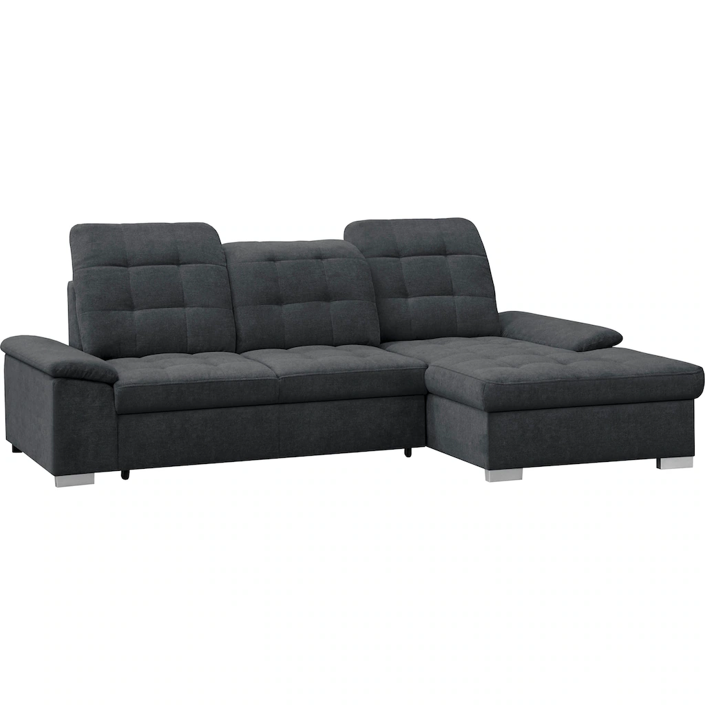 WERK2 Ecksofa Carmen Sofa Eckcouch mit Schlaffunktion Bettkasten und Sitztiefenverstellung kaufen zollfrei