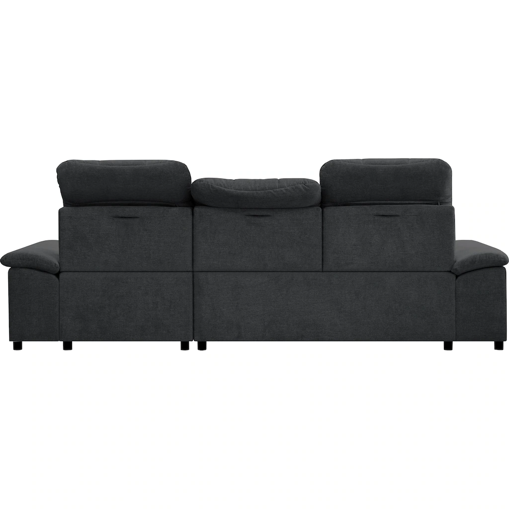 WERK2 Ecksofa Carmen Sofa Eckcouch mit Schlaffunktion Bettkasten und Sitztiefenverstellung kaufen zollfrei
