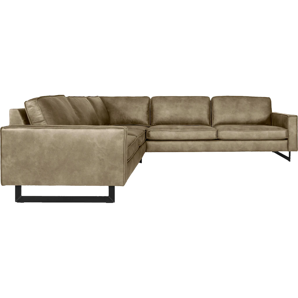 Places of Style Ecksofa »Pinto 250/290 cm langer Schenkel XXL Ottomane« Cord Feincord Luxus-Microfaser Leder und Chenille kaufen 2025