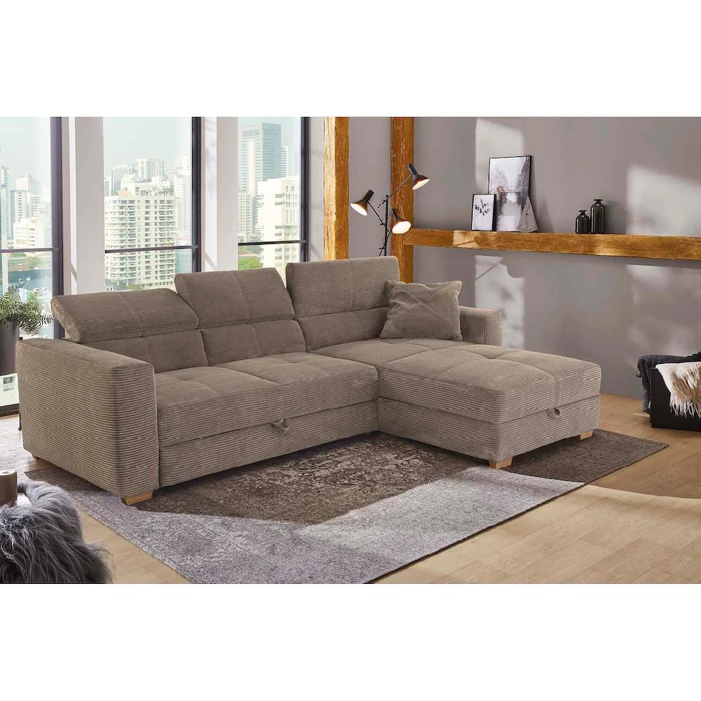 Jockenhöfer Gruppe Ecksofa »San Remo L-Form« Bettfunktion Relaxfunktion Bettkasten Ottomane links oder rechts kaufen