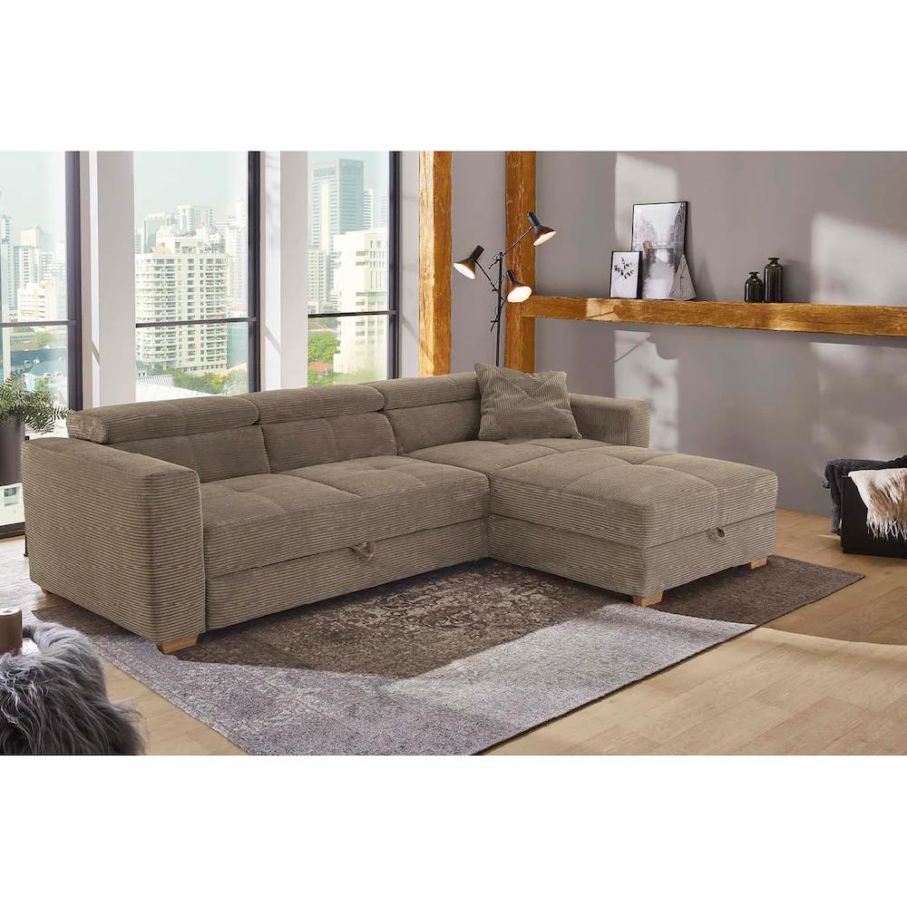 Jockenhöfer Gruppe Ecksofa »San Remo L-Form« Bettfunktion Relaxfunktion Bettkasten Ottomane links oder rechts kaufen Online