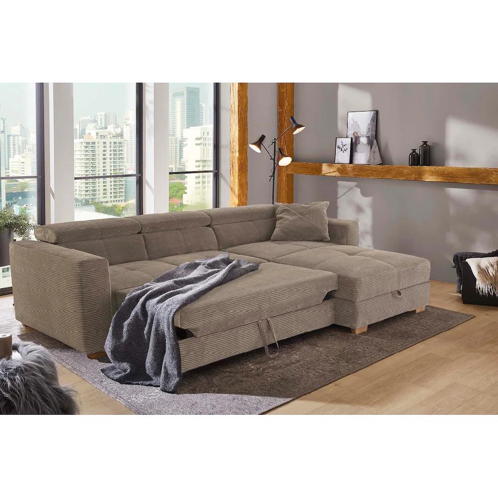Jockenhöfer Gruppe Ecksofa »San Remo L-Form« Bettfunktion Relaxfunktion Bettkasten Ottomane links oder rechts kaufen Online