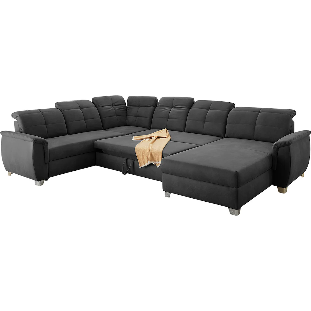Jockenhöfer Gruppe Wohnlandschaft »Livorno U-Form« mit 7 individuell verstellbaren Kopfteilen Bett- und Relaxfunktion kaufen im Angebot