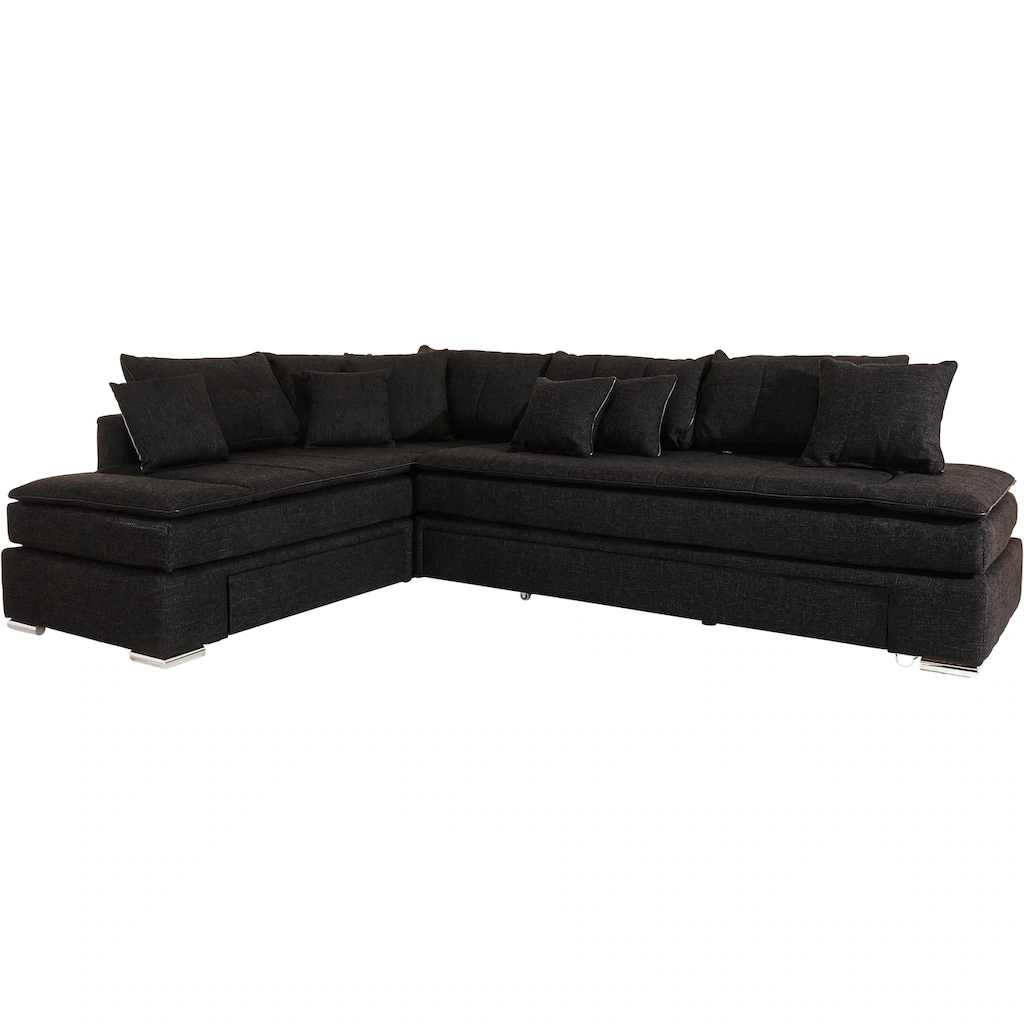 INOSIGN Ecksofa »Night & Day L-Form mit Dauer-Schlaffunktion ohne Armlehnen« mit Boxspring-Bettfunktion 180x200 cm und Bettkasten Dauerschläfer Fabrikverkauf