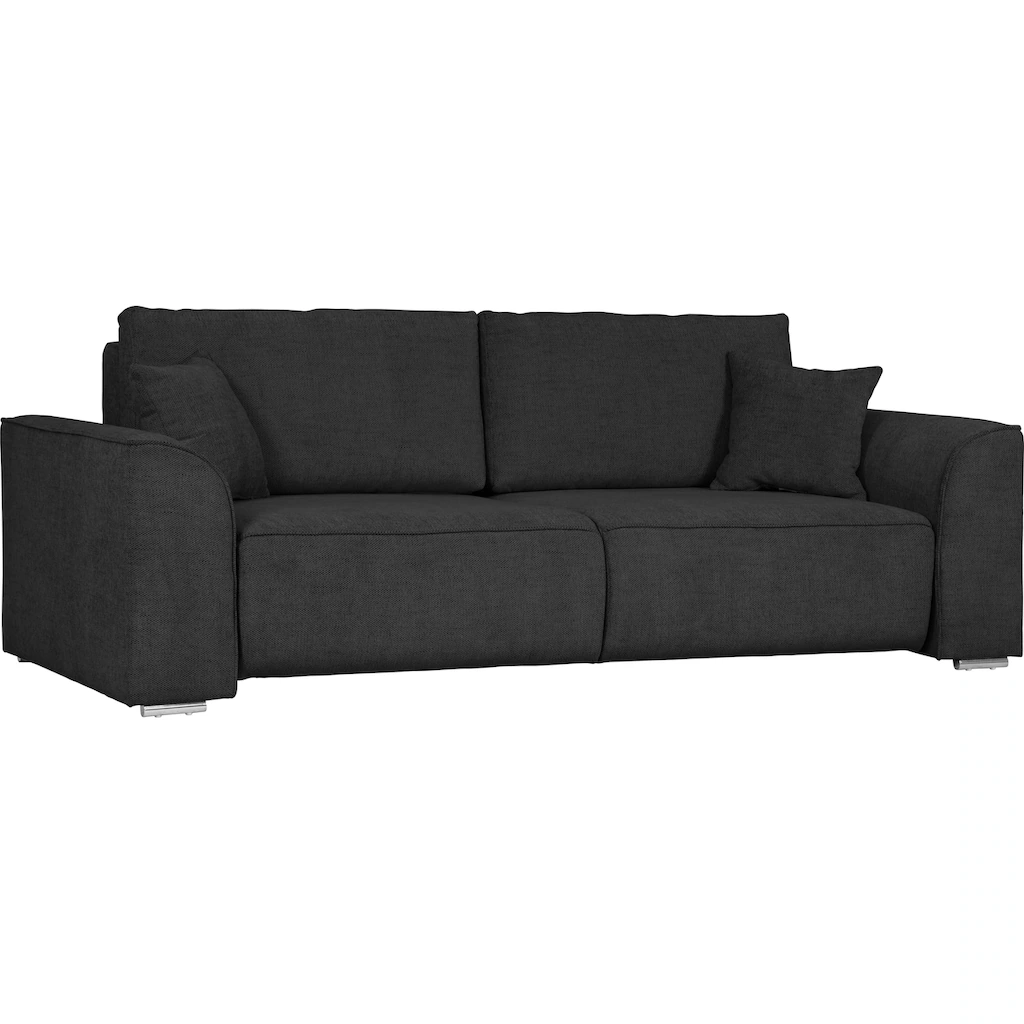 INOSIGN 3-Sitzer Beatrice Schlafsofa wahlweise auch mit Bettfunktion und Bettkasten incl. 2 Zierkissen kaufen Sonderangebot