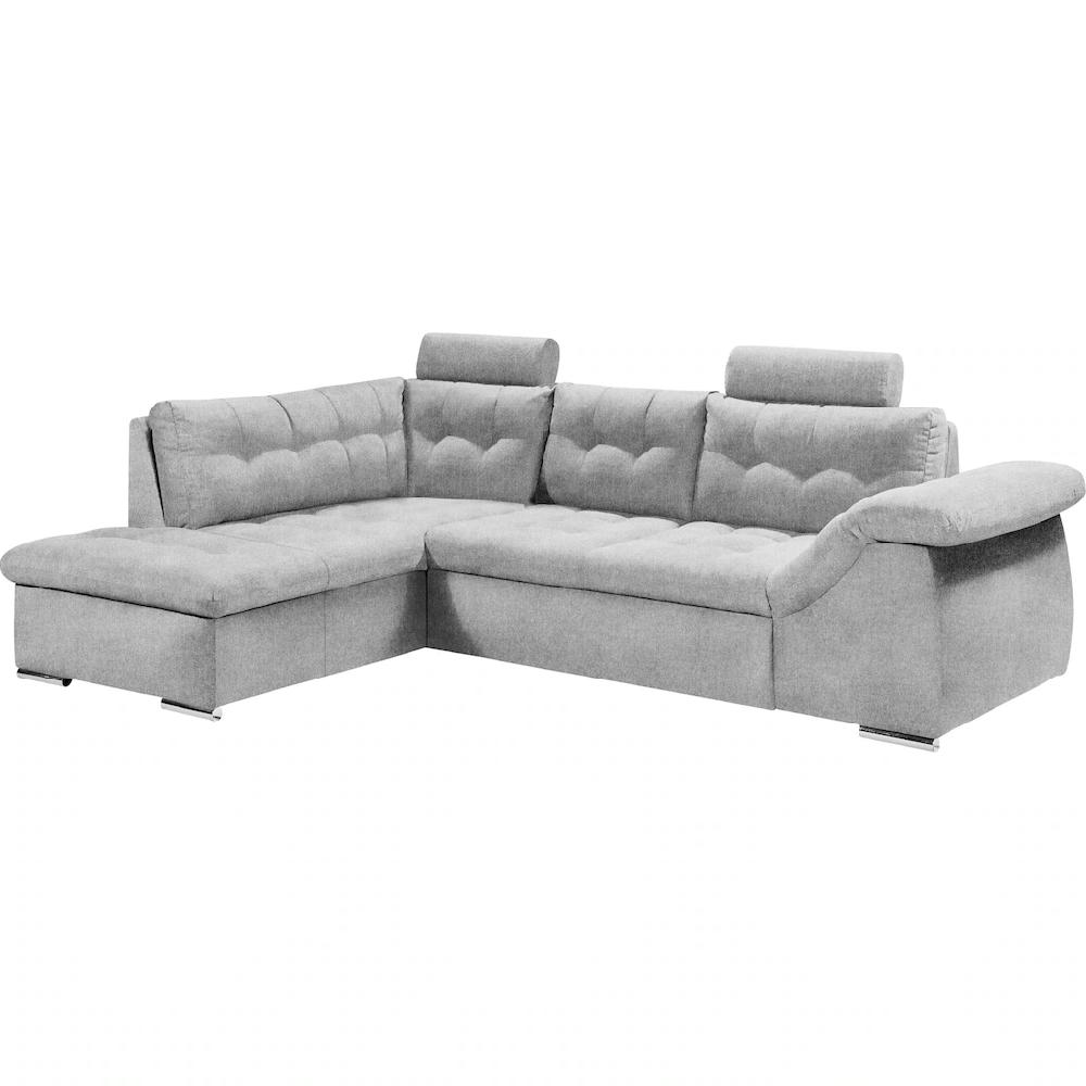 ED EXCITING DESIGN Ecksofa Oman mit Bettfunktion Bettkasten Armteilverstellung und Kopfstützen kaufen Großer Ausverkauf