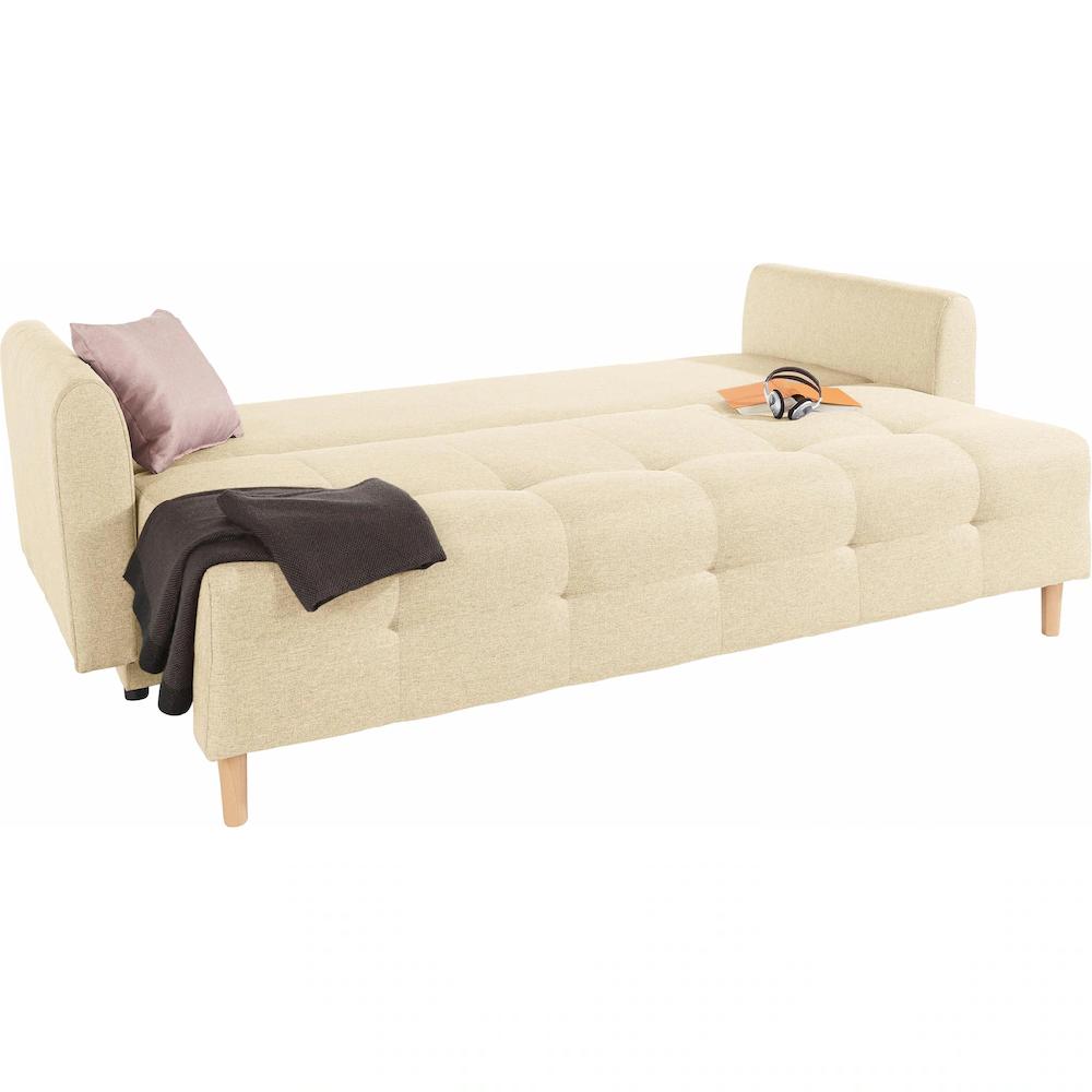 INOSIGN Schlafsofa »Nordic« inklusive Bettkasten und Zierkissen kaufen Online Shopping
