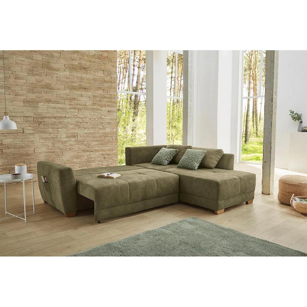 Jockenhöfer Gruppe Ecksofa »Luzern L-Form« mit Bettfunktion und geräumigen Bettkasten kaufen Vatertagsangebot
